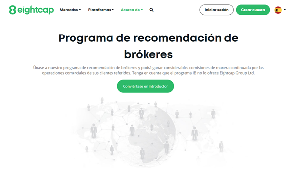 Eigthcap - Programa de recomendación de brókers